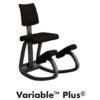VARIER ヴァリエール バランスチェア Variable Plus バリアブル プラス 木部/ブラック・張地/KvadraRE0194